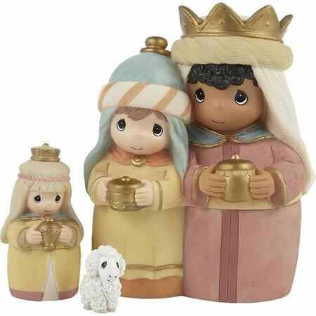 PRECIOUS MOMENTS 6 in. Three Kings Nesting Nativity Set - Set of 3 212640